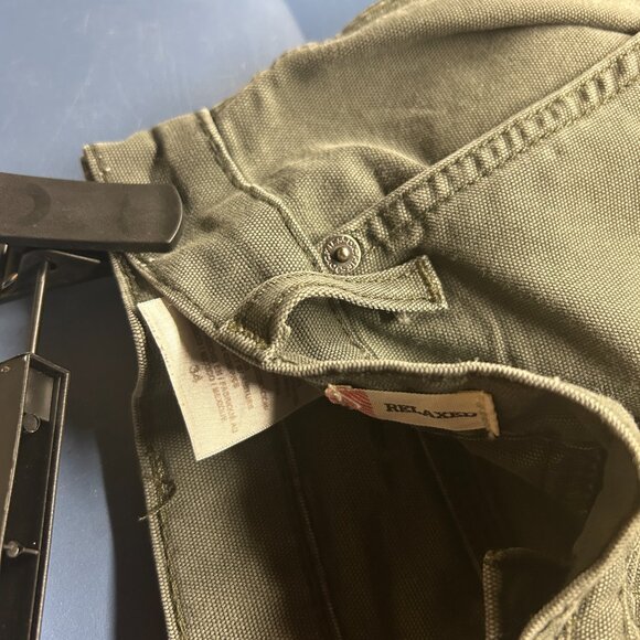 Dickies Vintage Khaki Workwear Jorts Size 34 Relaxed Fit - Picture 3 of 3